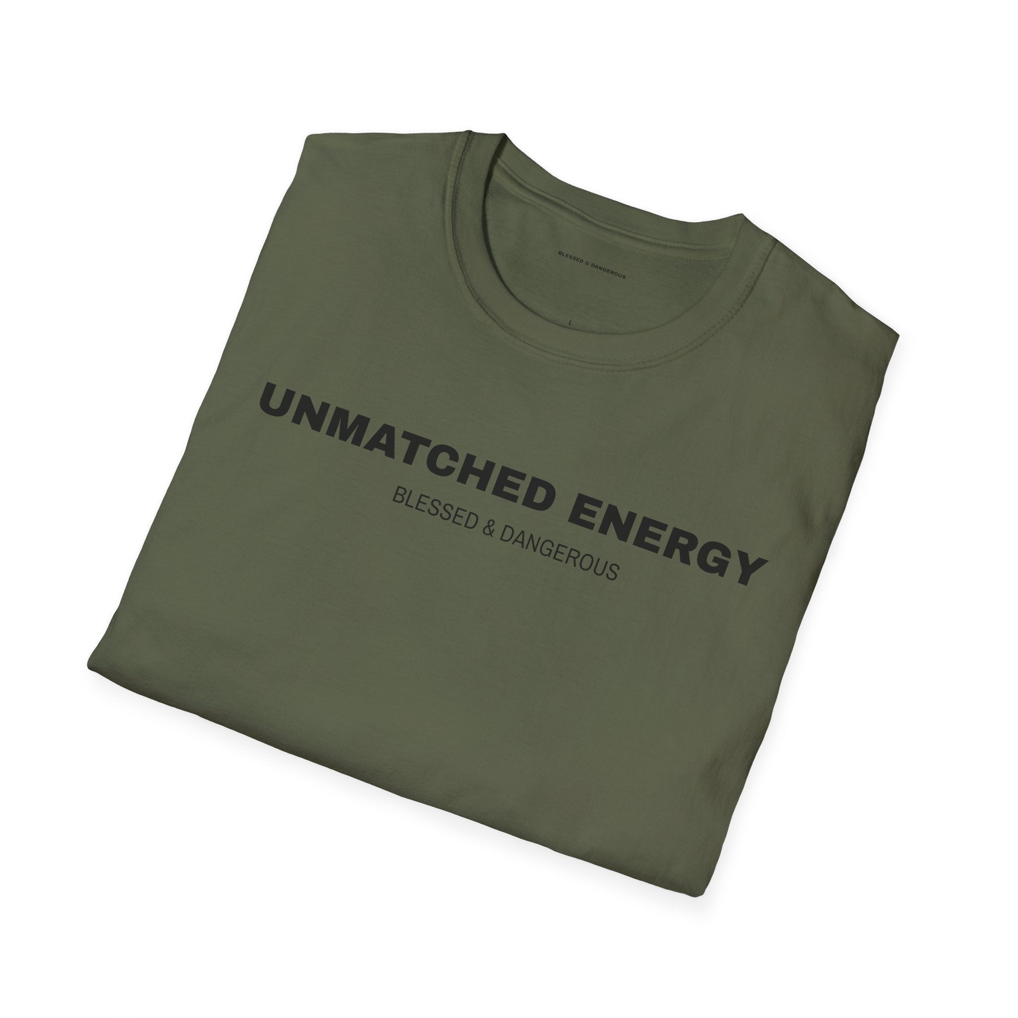Unmatched Energy – Minimal Unisex T-Shirt