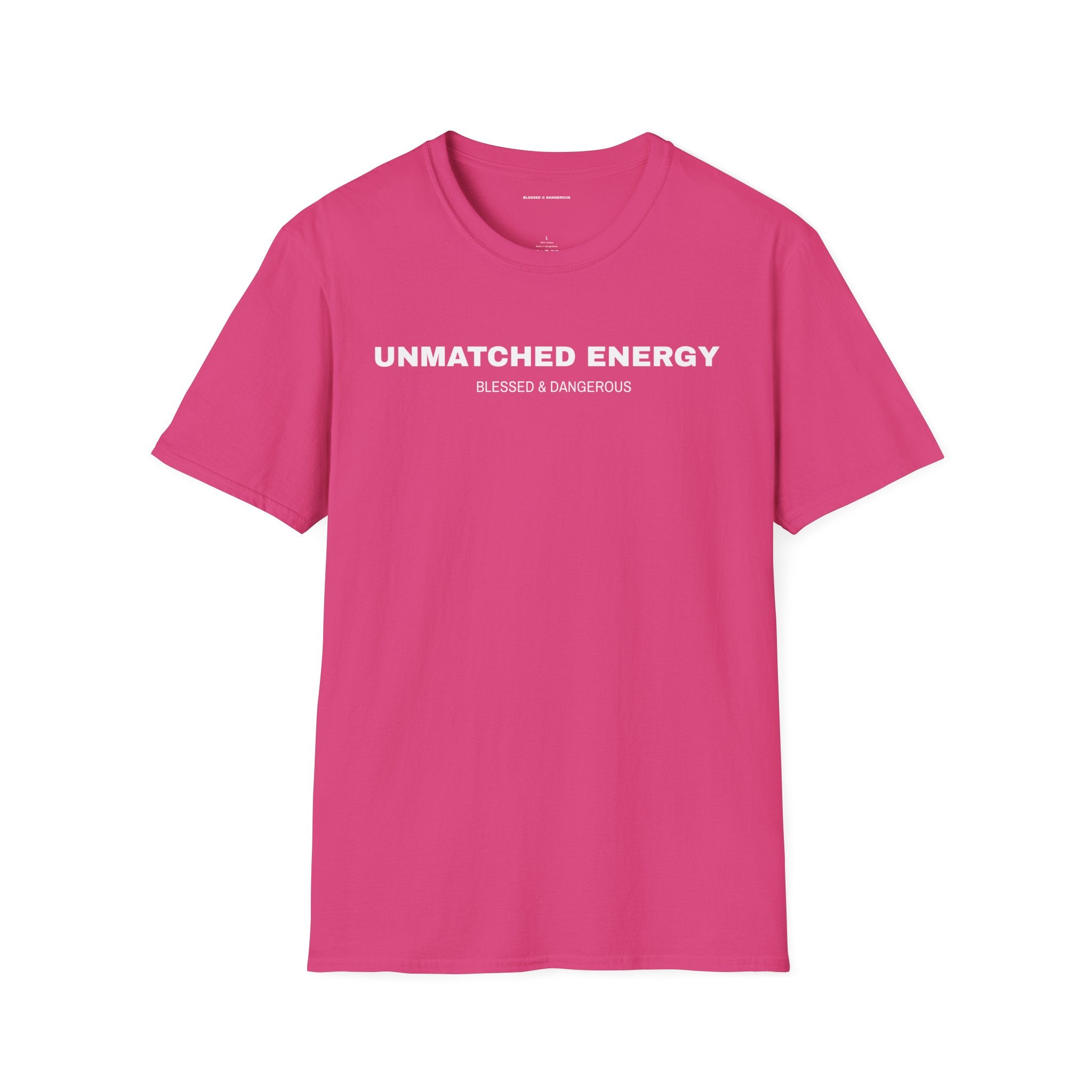 Unmatched Energy – Minimal Unisex T-Shirt