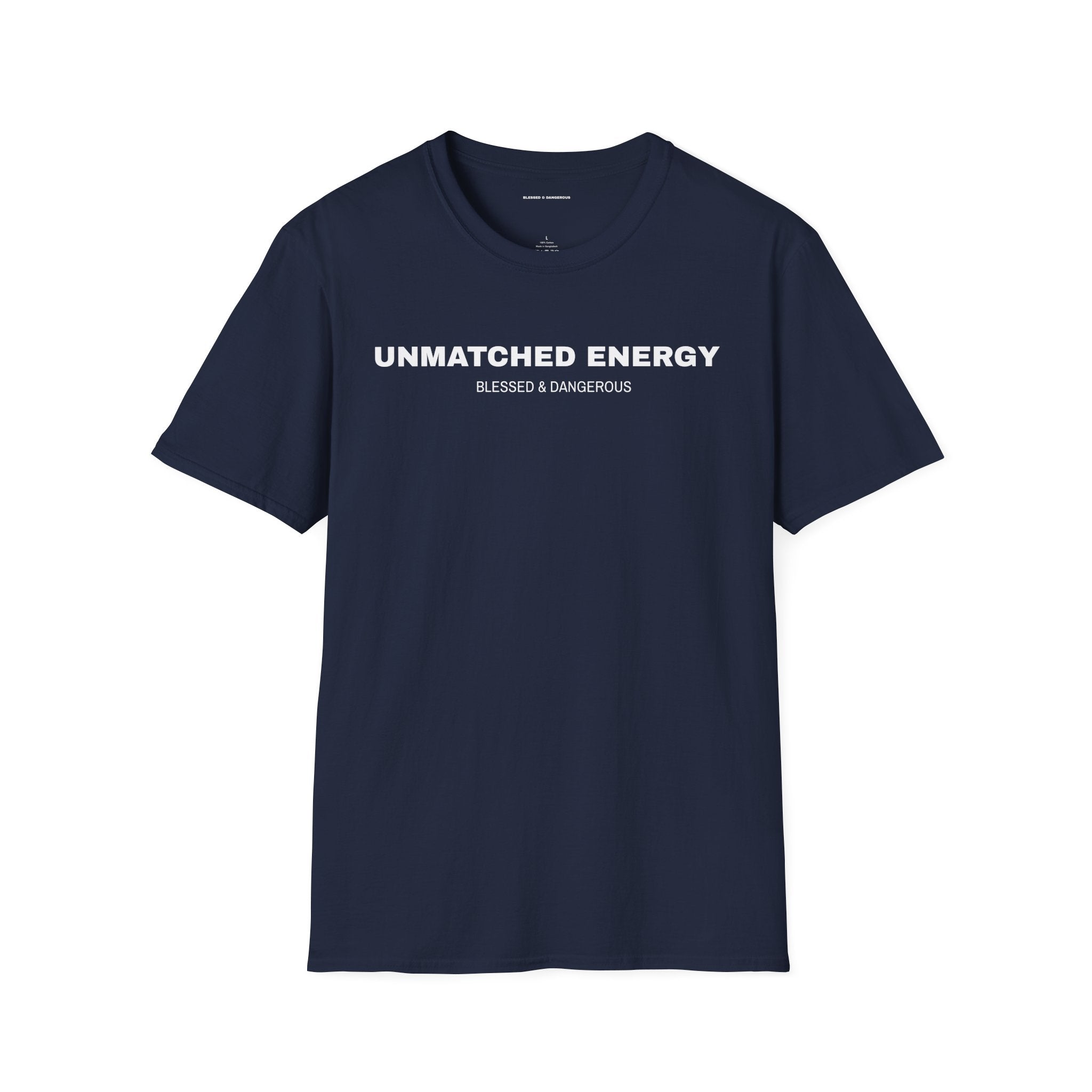 Unmatched Energy – Minimal Unisex T-Shirt